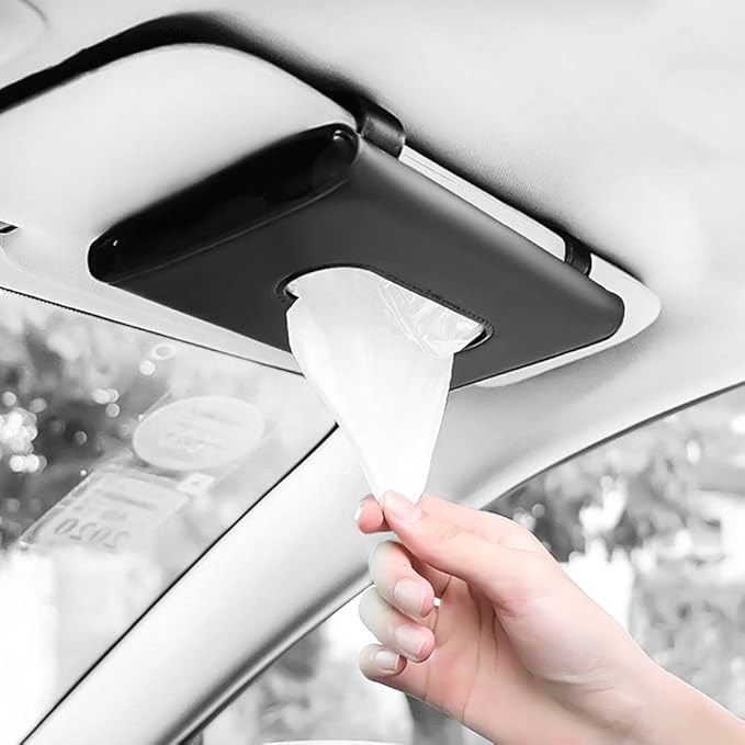 Car Tissue Holder - Leather